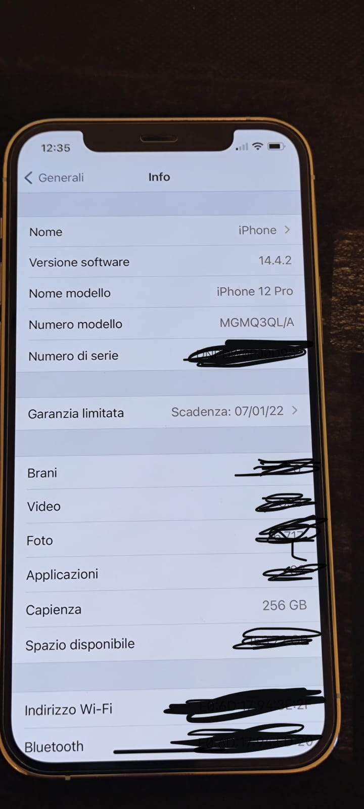 iPhone 12 Pro 256 GB Argento