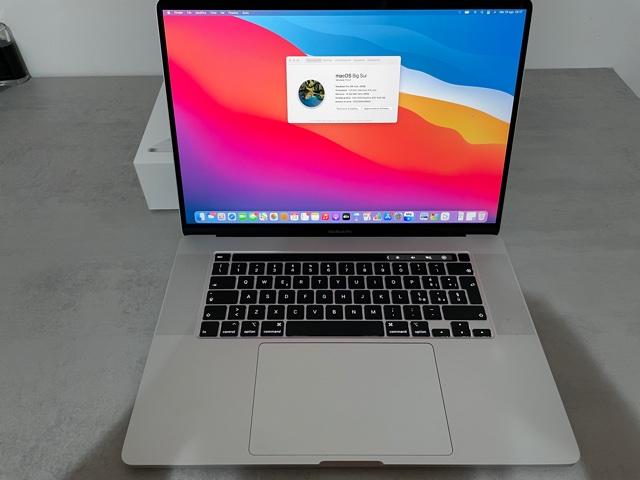 MacBook Pro 16" Retina 1 TB Argento