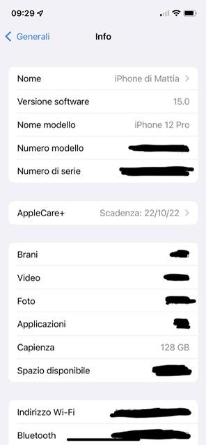 iPhone 12 Pro 128 GB Blu Pacifico